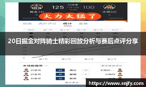 20日掘金对阵骑士精彩回放分析与赛后点评分享