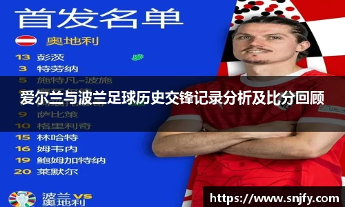 爱尔兰与波兰足球历史交锋记录分析及比分回顾
